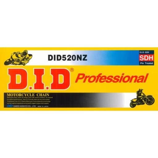 D.I.D 520NZ Non-O Ring Heavy Duty Chain
