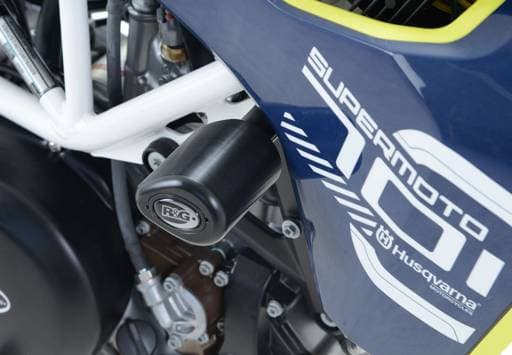 R&G Husqvarna 701 Enduro/Supermoto/ KTM SMC-R 690 Black Aero Crash Protectors