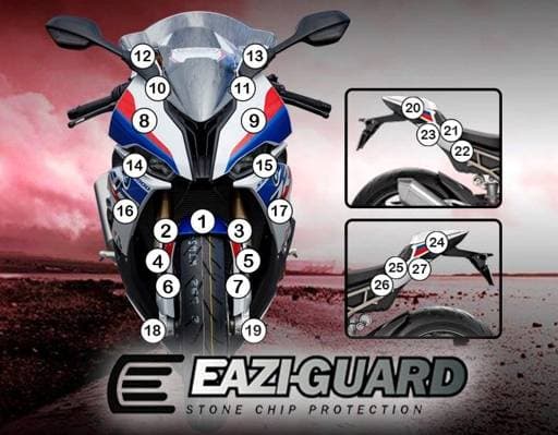 Eazi-Guard BMW S1000RR Gloss Paint Protection Film