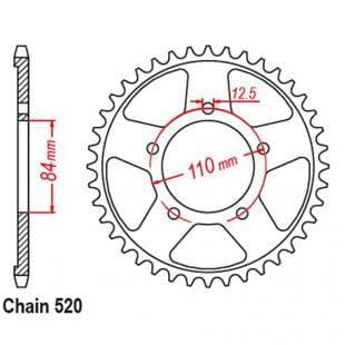 Rear Steel 41T 520P Sprocket