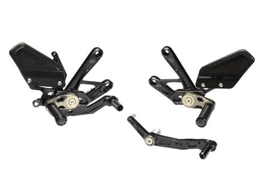 Yamaha YZF-R1 Black/Titanium Rearset