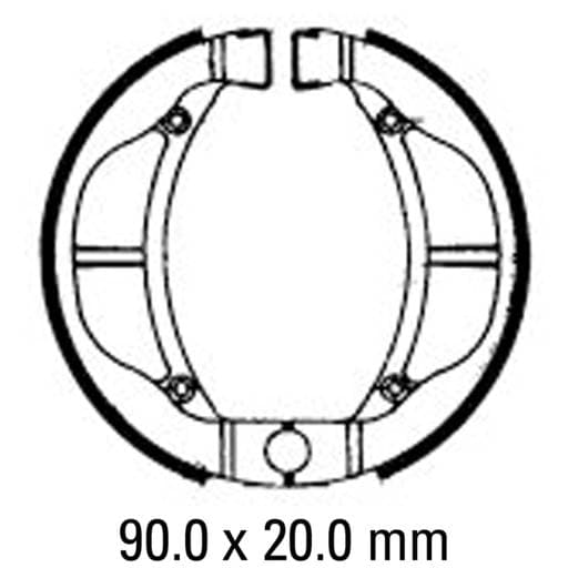 Ferodo FSB802 Brake Shoe Set