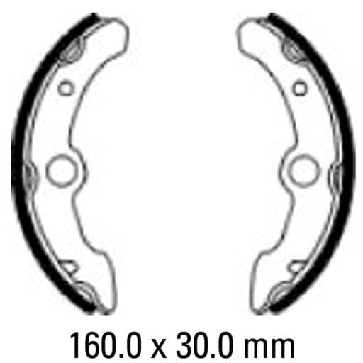 Ferodo FSB928 No Springs Brake Shoe Set