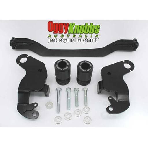 Oggy Knobbs Kawasaki ZX-6R 09-18 Black Frame Slider Kit