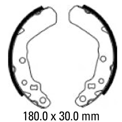 Ferodo FSB929 No Springs Brake Shoe Set