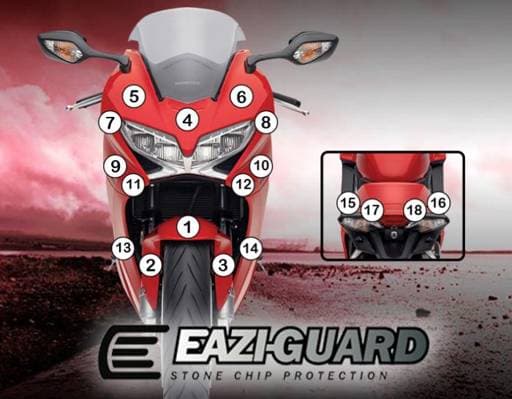 Eazi-Guard Honda VFR800 2014 - 2017 Gloss Paint Protection Film