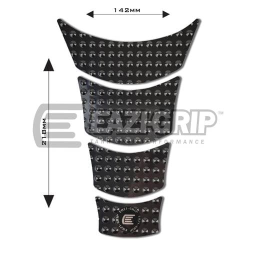 Eazi-Grip EVO A 142mm x 218mm Black Centre Tank Pad