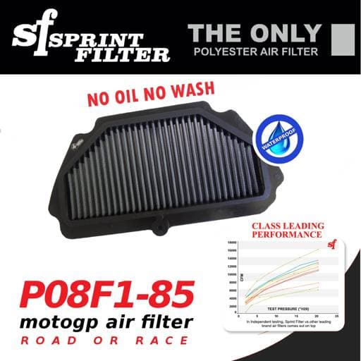 Sprint Filter P08F1-85 Kawasaki Ninja ZX-6R ZX600R ZX636 Air Filter