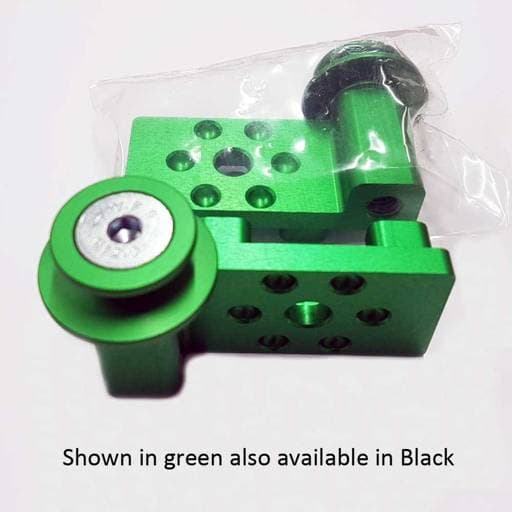 Oggy Knobbs Kawasaki Z125 PRO Green Race Stand Chain Adjuster