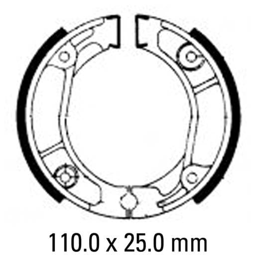 Ferodo FSB705A Eco Friction Brake Shoe Set