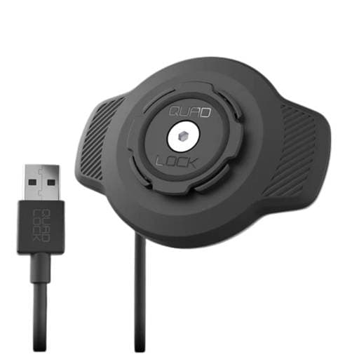 Quad Lock Wireless Charging Head Motorcycle Mount