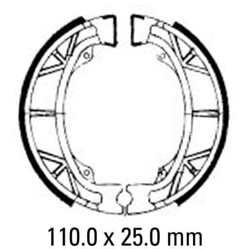 Ferodo FSB704A Eco Friction Brake Shoe Set