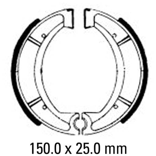 Ferodo FSB734 Brake Shoe Set