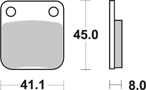 SBS Racing Offroad Front / Rear Brake Pads - 536RSI