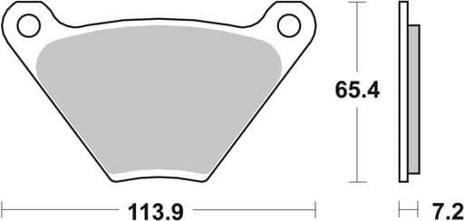 SBS HD Ceramic Front / Rear Brake Pads - 513H.HF
