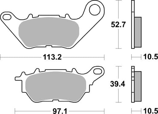 SBS Ceramic Front / Rear Brake Pads - 932HF