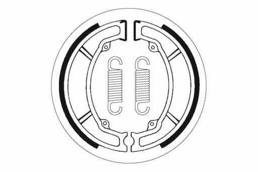SBS Front / Rear Brake Shoes - 2104