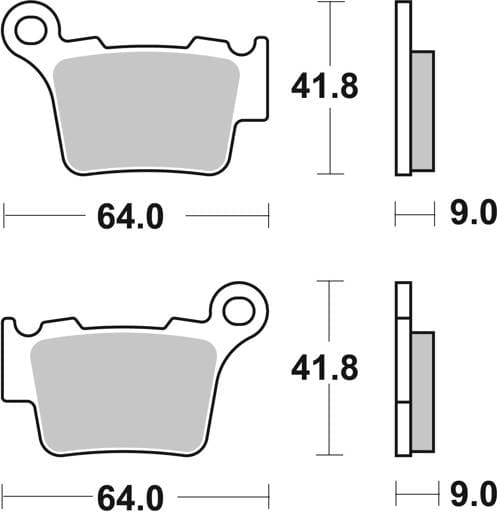 SBS Ceramic Front / Rear Brake Pads - 791HF