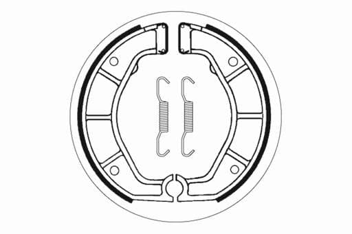 SBS Front / Rear Brake Shoes - 2143