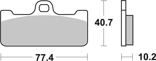 SBS Dual Sinter Racing Front Brake Pads - 711DS