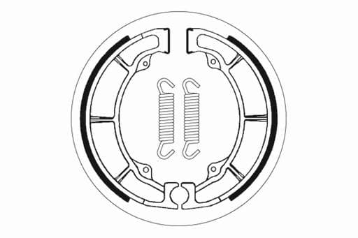 SBS Front / Rear Brake Shoes - 2038