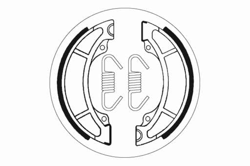SBS Front / Rear Brake Shoes - 2108