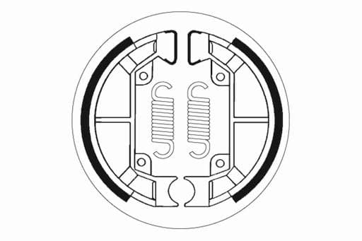 SBS Front / Rear Brake Shoes - 2187