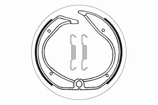 SBS Front / Rear Brake Shoes - 2140