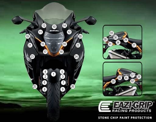 Eazi-Guard Suzuki Hayabusa Gen III Gloss Paint Protection Film