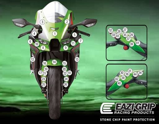 Eazi-Guard Kawasaki ZX-10RR Gloss Paint Protection Film