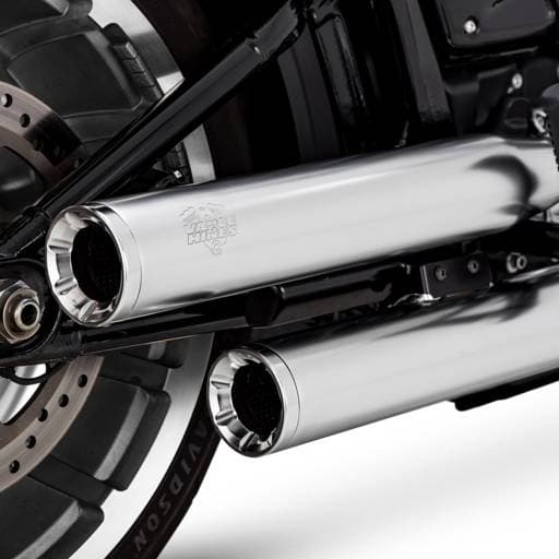 Vance & Hines Eliminator 300 Softail 18-20 Satin Chrome Slip-On Exhaust