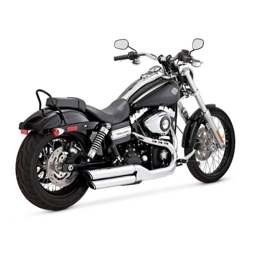 Vance & Hines Twin Slash 3" Dyna 11-17 Black Slip-On Exhaust