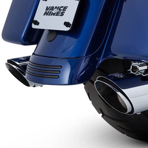 Vance & Hines Twin Slash Round Touring 17-20 Chrome Slip-On Exhaust