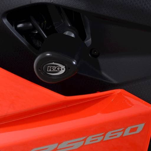 R&G Aprilia RS660 Black Aero Crash Protectors (No Drill)