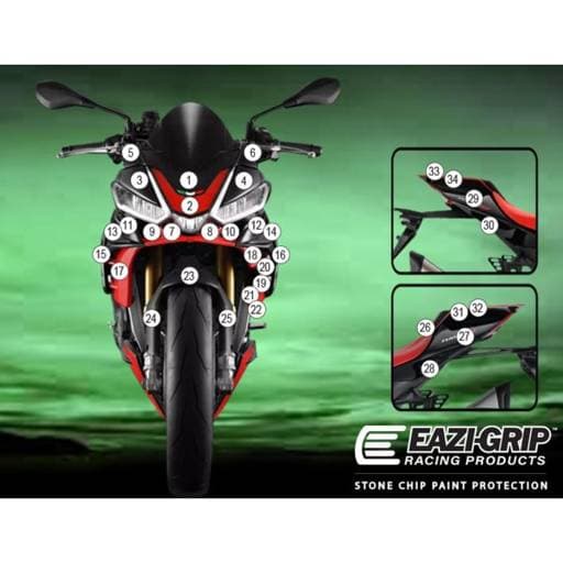 Eazi-Guard Aprilia Tuono V4 Matte Paint Protection Film