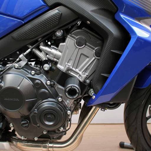 Oggy Knobbs Honda CB650F/CBR650F Black Frame Slider Kit