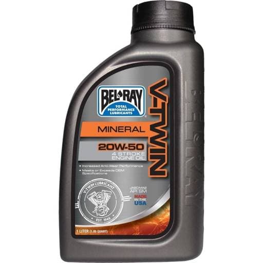 Belray V-Twin Mineral 4T 20W-50 Engine Oil - 1L