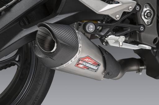Yoshimura AT2 Triumph Street Triple (2018-2023) Stainless Slip-On Exhaust