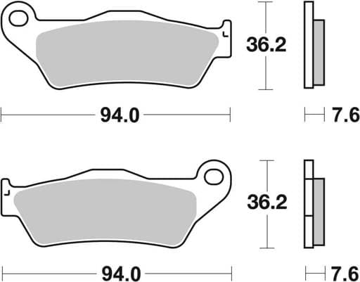SBS Racing Offroad Brake Pads - 671RSI