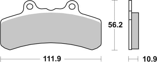 SBS HD Ceramic Front / Rear Brake Pads - 658H.HF