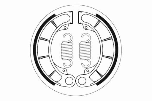 SBS Front / Rear Brake Shoes - 2207