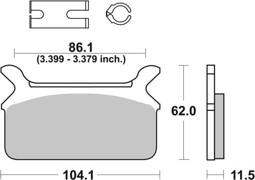 SBS HD Ceramic Front / Rear Brake Pads - 668H.HF