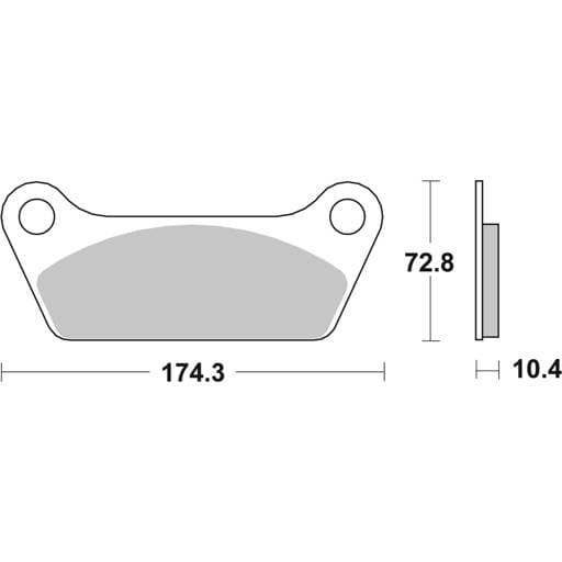 SBS HD Ceramic Front / Rear Brake Pads - 553H.HF