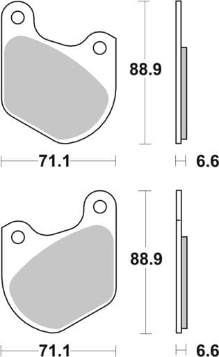 SBS HD Ceramic Front / Rear Brake Pads - 543H.HF