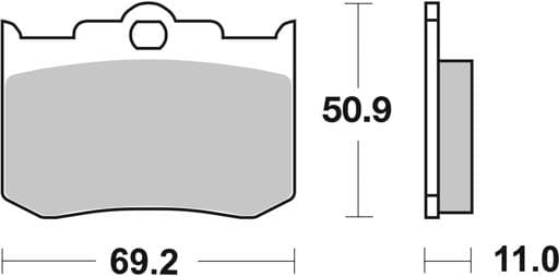 SBS HD Ceramic Front / Rear Brake Pads - 662H.HF