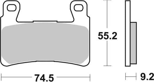 SBS HD Sintered Road Front Brake Pads - 860H.HS