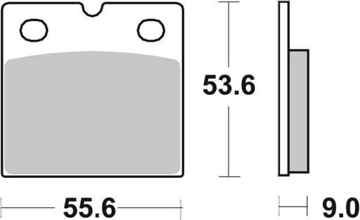SBS Dual Carbon Classic Road Race Brake Pads - 506DCC