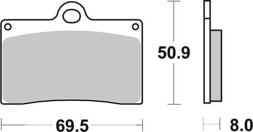 SBS Dual Carbon Racing Front Brake Pads - 566DC