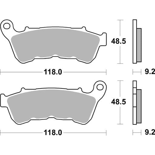 SBS HD Ceramic Front / Rear Brake Pads - 934H.HF