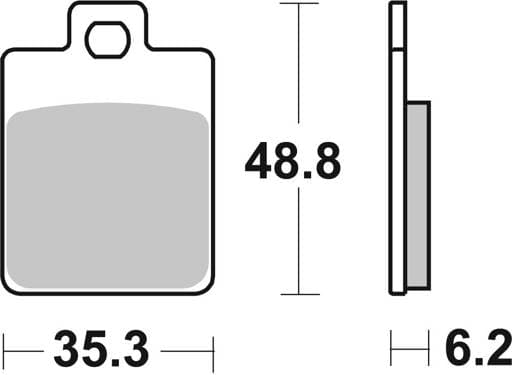 SBS Ceramic Scooter Front / Rear Brake Pads - 202HF